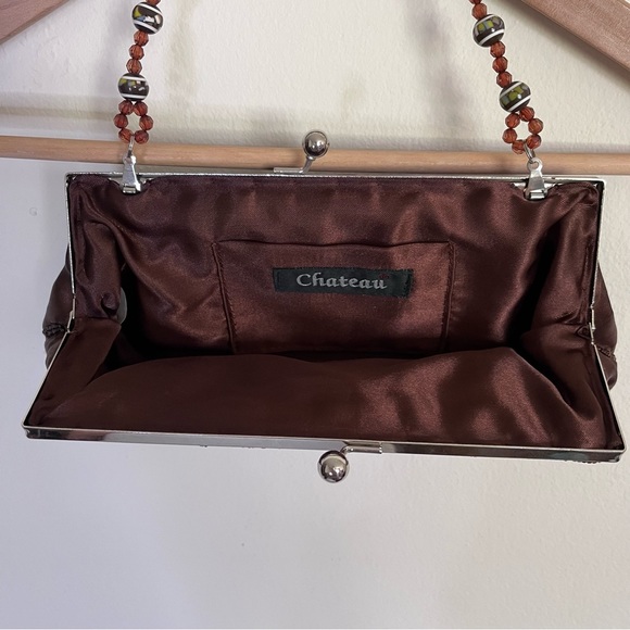 Chateau Vintage Sequin Brown Bag - Picture 6 of 10